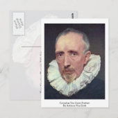Cornelius Van Geest-Portrait von Anthony Van Dyck Postkarte (Vorne/Hinten)