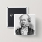 Cornelius Vanderbilt, c.1877 Button (Vorne & Hinten)