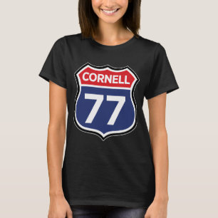 Cornell Route 77 Barton Hall Highway Dead Head Kon T-Shirt