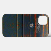 Cornell Rugged Rust Monogram Case-Mate iPhone Hülle (Rückseite (Horizontal))