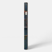 Cornell Rugged Rust Monogram iPhone Hülle (Linke Seite)