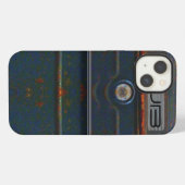 Cornell Rugged Rust Monogram iPhone Hülle (Rückseite (Horizontal))