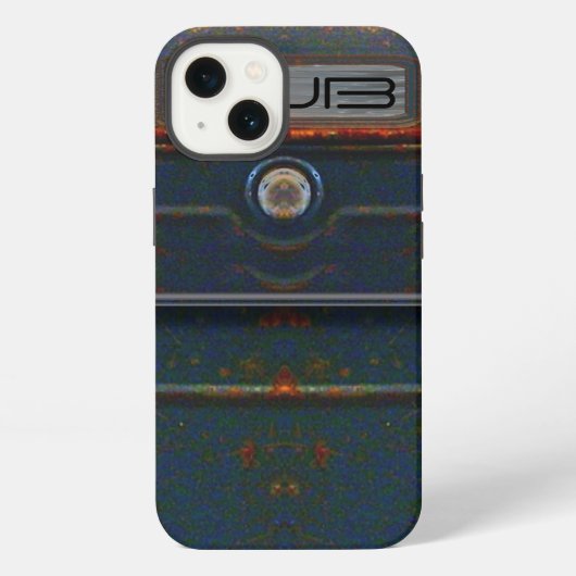 Cornell Rugged Rust Monogram iPhone Hülle (Rückseite)
