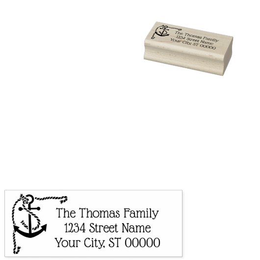 Corner Anchor with Rope Gummistempel (Stempel)