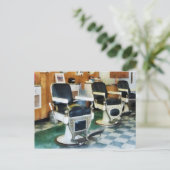 Corner Barber Shop Postkarte (Stehend Vorderseite)