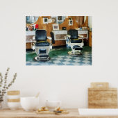 Corner Barber Zwei Stühle Poster (Küche)