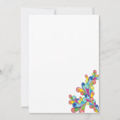 Corner Curls Graduation Party Einladung (Rückseite)