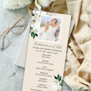 Corner Flowers Celebration of Life Program Programm