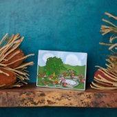 Corner Garden Tabletop Plaque mit Easel Fotoplatte (Seite)