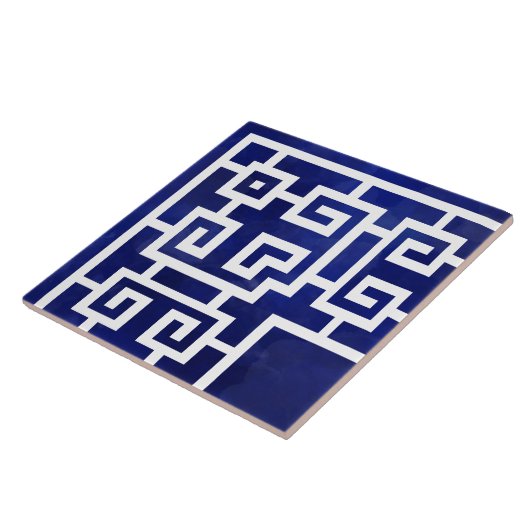 Corner Griechischer Meander - griechisches Schlüss Fliese (Seite)