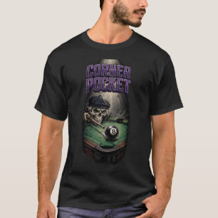 CORNER POCKET — Pool Totenkopf T-Shirt
