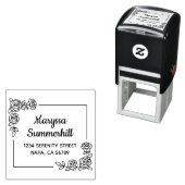 Corner Rose Blume Bouquet-Adresse Permastempel (Beispiel)