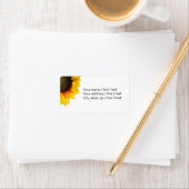 Corner Sunflower Address Labels Adressaufkleber (Insitu)