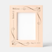 Corner Wirbel Frame Couple Wedding Anniversary 12x Geätzte Rahmen (Vorderseite)