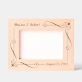 Corner Wirbel Frame Couple Wedding Jubiläum 7x5 Geätzte Rahmen (Vorderseite)