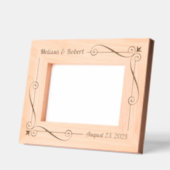 Corner Wirbel Frame Couple Wedding Jubiläum 7x5 Geätzte Rahmen (Links)