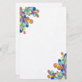 Corner Wirbel Stationery Briefpapier (Vorne/Hinten)