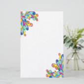 Corner Wirbel Stationery Briefpapier (Stehend Vorderseite)