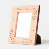 Corner Wreath Branch Couple Wedding 12x18 Geätzte Rahmen (Links)