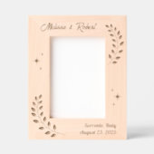 Corner Wreath Branch Couple Wedding 12x18 Geätzte Rahmen (Vorderseite)