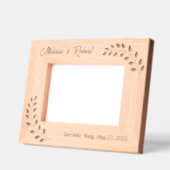 Corner Wreath Branch Couple Wedding 7x5 Geätzte Rahmen (Links)