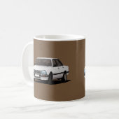 Cornering Pug 505 - weiß x 2 - Kaffeetasse (Vorderseite Links)