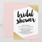 Corners Bridal Dusche Einladung (Vorne/Hinten)