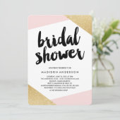 Corners Bridal Dusche Einladung (Stehend Vorderseite)
