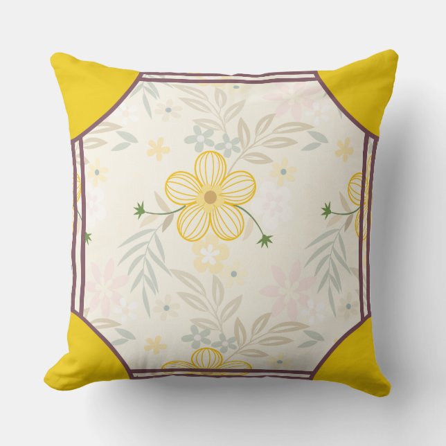 Cornerstone Blossom Olive Kissen (Vorderseite)