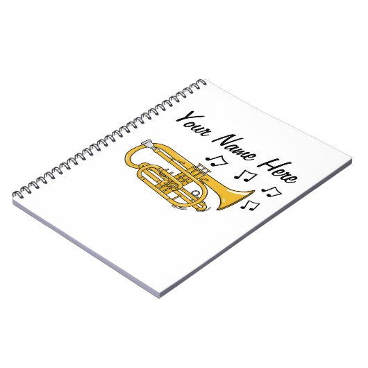 Cornet Brass Musician Music Teacher Custom Notizblock (Linke Seite)