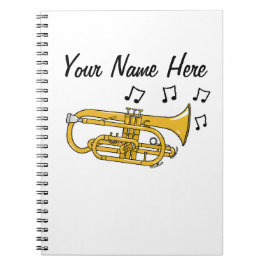 Cornet Brass Musician Music Teacher Custom Notizblock