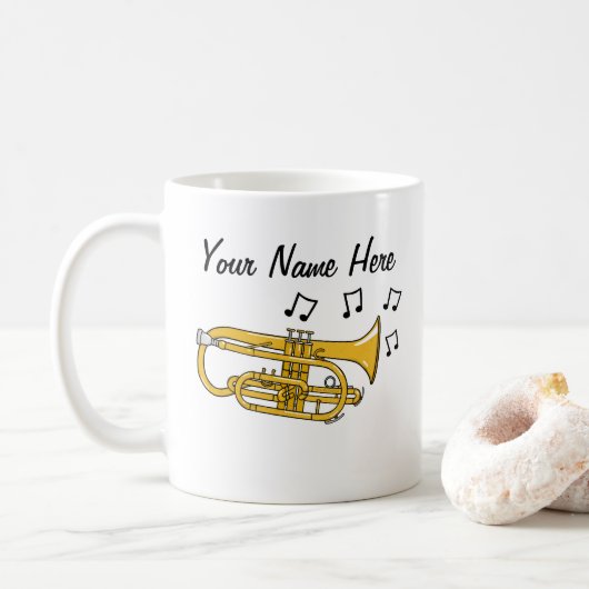 Cornet Custom Tasse Cornetist Brass Musician Gesch (Mit Donut)