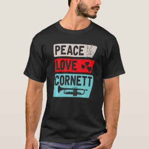 Cornett Musikinstrument Cornett Spieler Cornetto T-Shirt