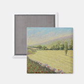 Cornfield bei Eymet, Dordogne, Frankreich, in Past Magnet (Vorderseite/Rückseite)