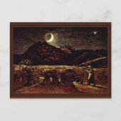 Cornfield im Mondlicht von Palmer Samuel Postkarte (Vorderseite)