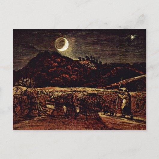 Cornfield im Mondlicht von Palmer Samuel Postkarte (Vorderseite)