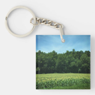 Cornfield in Rural North Carolina Poster Magnet Schlüsselanhänger