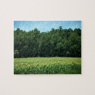 Cornfield in Rural North Carolina Poster Mouse Pad Puzzle