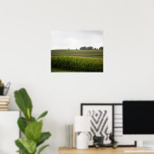 Cornfield Landschaft in den Hügeln Farbe 16x20 Poster (Heimbüro)