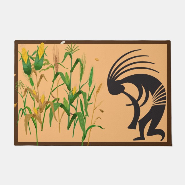 Cornfield Springtime Kokopelli Doormat Fußmatte (Vorderseite)