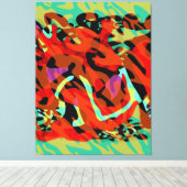 CoRNflicKt WavY GrAvy Leinwanddruck (Insitu (Holzboden))