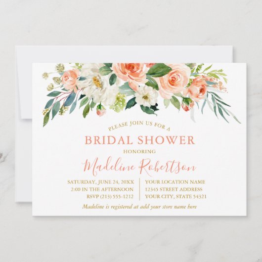 Cornfloral-Brautparty Einladung (Vorderseite)