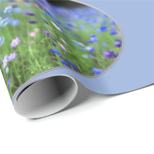 Cornflower-Blau-Packpapier Geschenkpapier (Rolleneckpunkt)