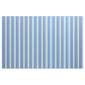 Cornflower Blau, Türkis und Braun farbige Linien Stoff (Fat Quarter (45,7 x 55,9 cm))