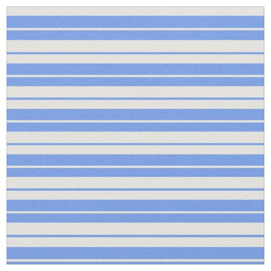 Cornflower Blau und hellgelbe farbige Linien Stoff (Nahaufnahme)