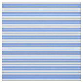 Cornflower Blau und hellgelbe farbige Linien Stoff (Muster)