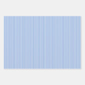 Cornflower Blau & Weiße Streifen Geschenkpapier Set (Vorderseite 3)