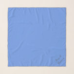 Cornflower Blue 6495ED - mit Name oder Leerzeichen Schal<br><div class="desc">Mit entfernbaren oder bearbeitbaren Namen und Monogramm Option. Die Wörter werden automatisch auf eine Diagonale in der unteren rechten Ecke des Designs platziert. Stellen Sie sicher, dass Sie ihn innerhalb der Längengrenze behalten haben, oder er wird den Konstruktionsbereich verbergen. Farbkoordinaten mit anderen Elementen des Ladens basierend auf dem Namen und...</div>