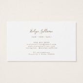 Cornflower Blue Agate Loyalty Card (Rückseite)