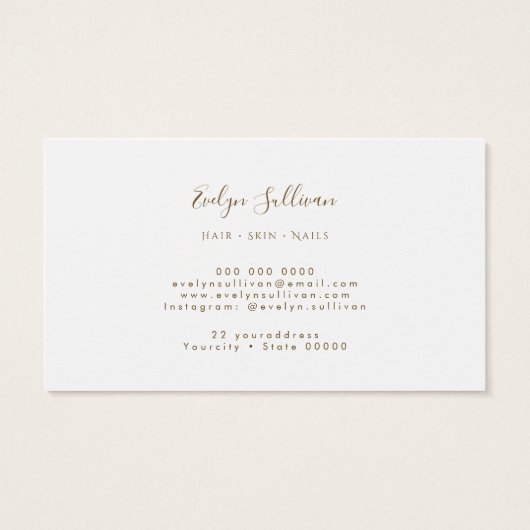 Cornflower Blue Agate Loyalty Card (Rückseite)